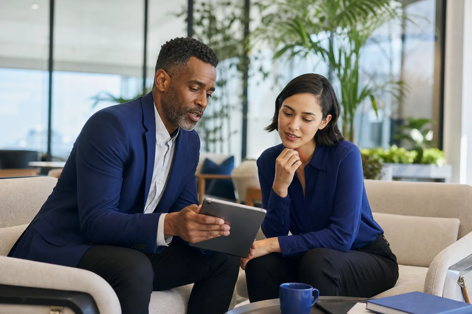 Recruiter supporting a professional through a career conversation